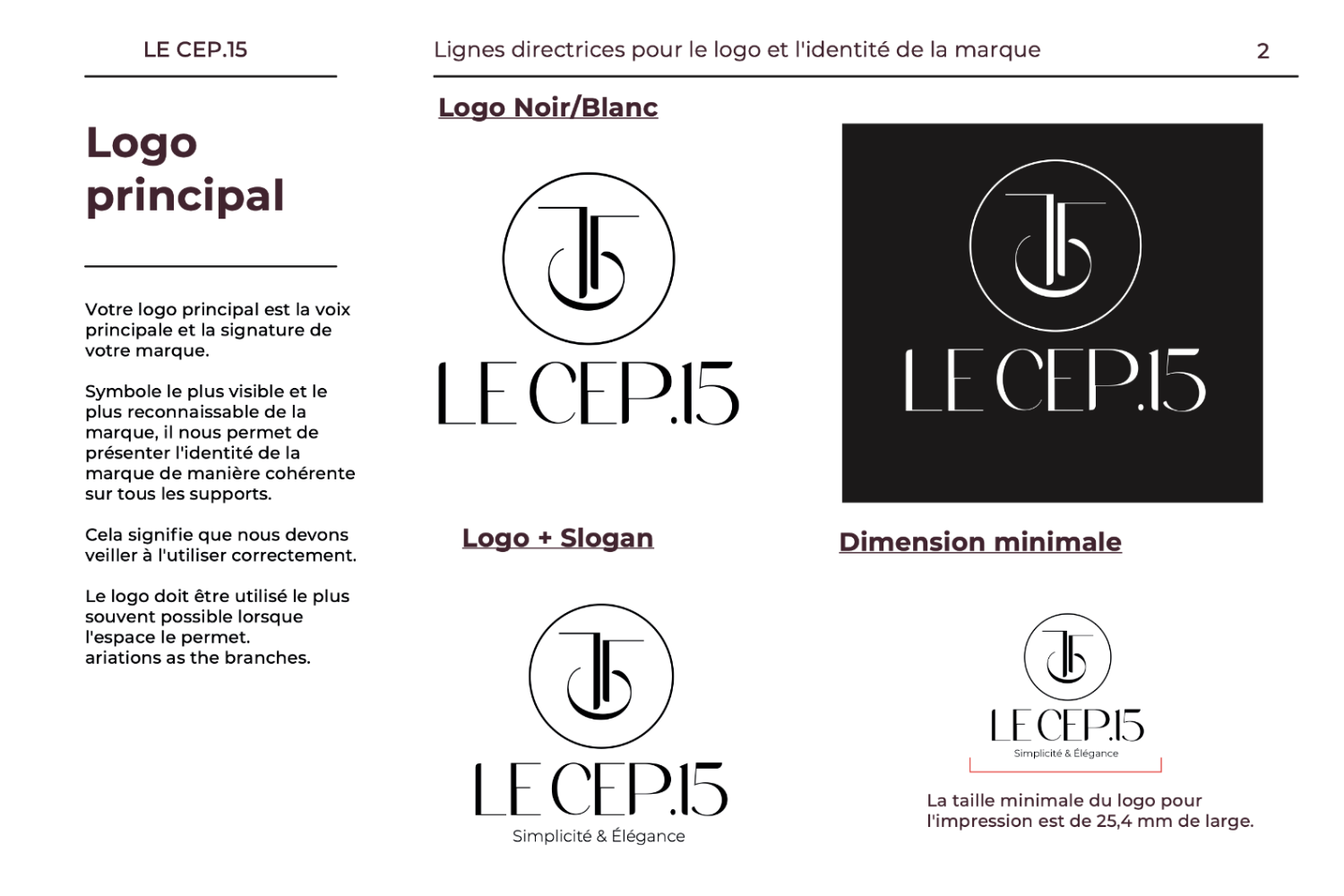 Le cep 15 Brand Guidelines logo 